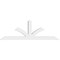 Ekena Millwork Richland Architectural Grade PVC Gable Bracket, 72"W x 24"H x 4"D x 4"F, 8/12 Pitch GBP072X24X0404RIC00 - alternate 4